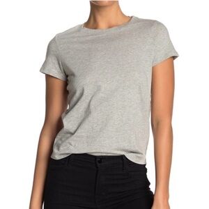 Madewell Vintage Crewneck Cotton Tee Heathered Grey Size XS
